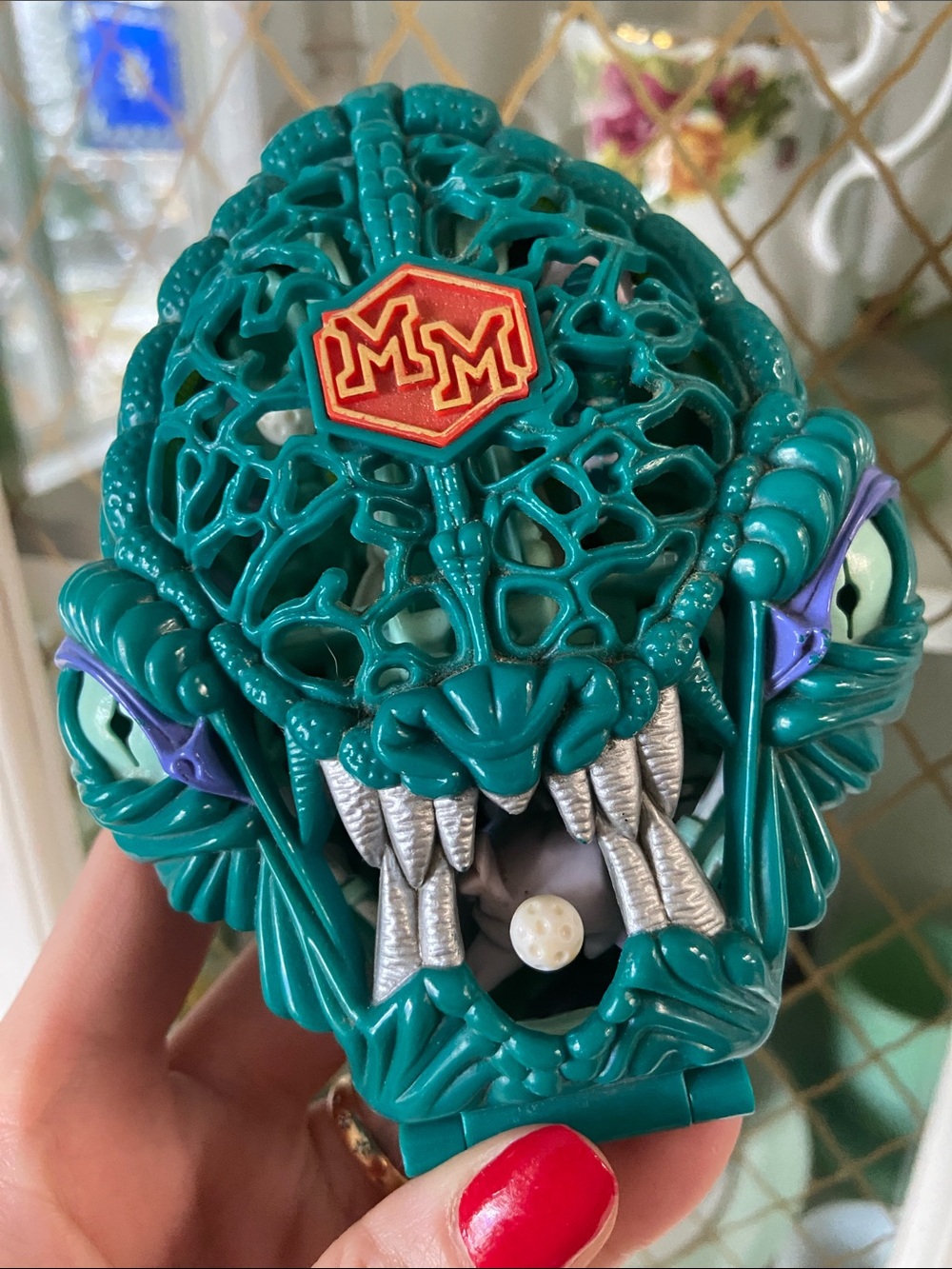 VTG 1992 Mighty Max Doom Zones Liquidates The Ice Alien Playset Bluebird